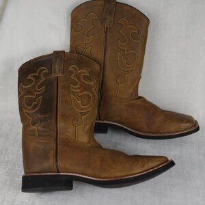 SMOKY MOUNTAIN BOOTS WOMENS 6.5 COWBOY BOOTS SHOES BROWN LEATHER